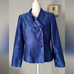 Suits  Blazer Isabella Womens  Color Blue Metallic Size 8 Regular Button  front